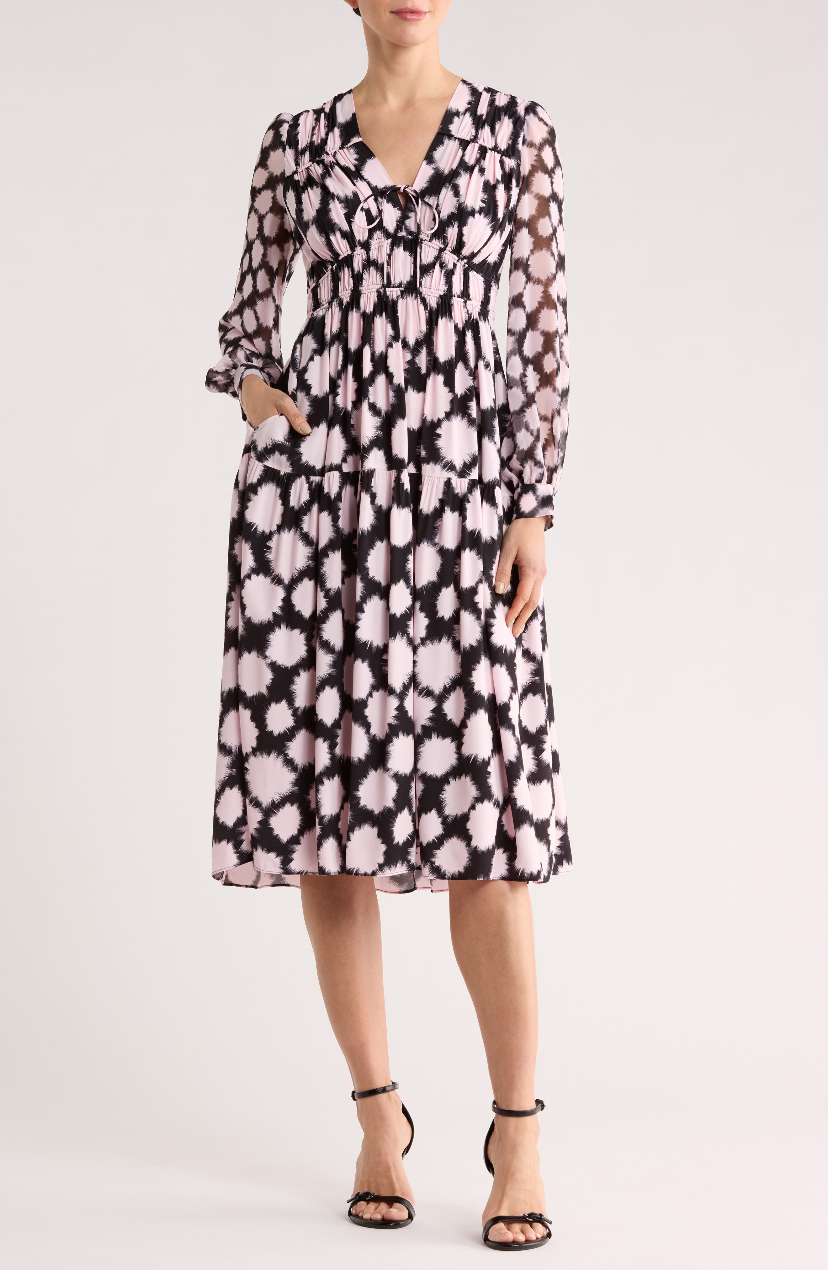 DVF Akiva Long Sleeve Dress