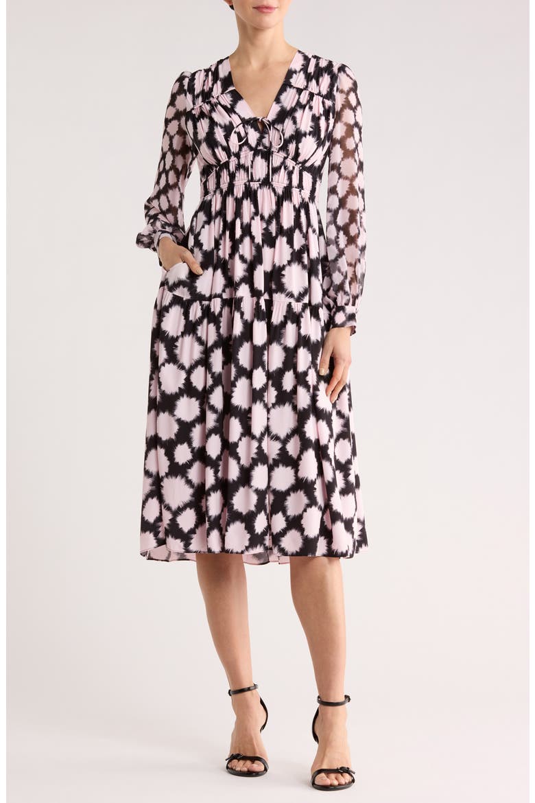 Akiva Long Sleeve Dress, Main, color, TUTUS PINK MED/ TUTUS PINK SM
