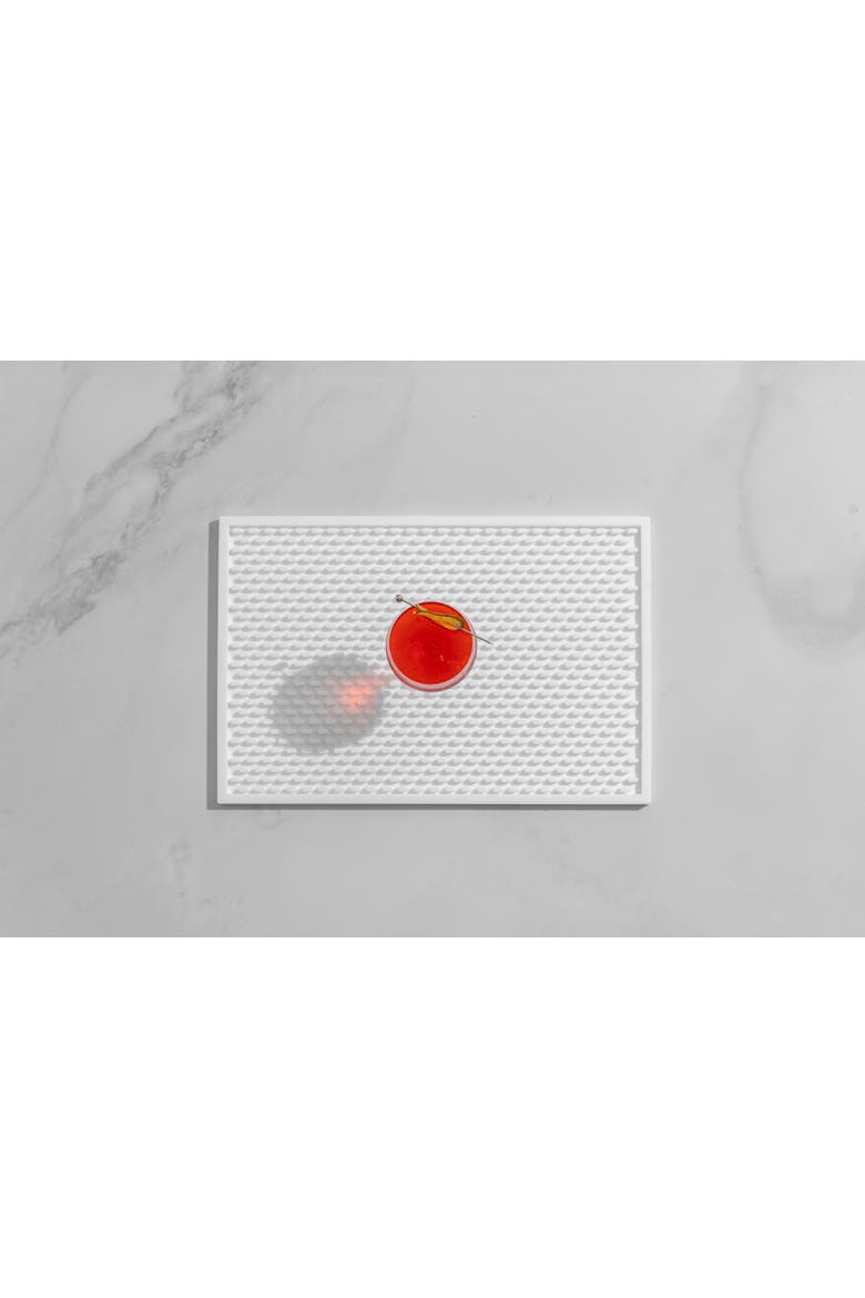White Silicone Bar Mat, 12x18", Alternate, color, White