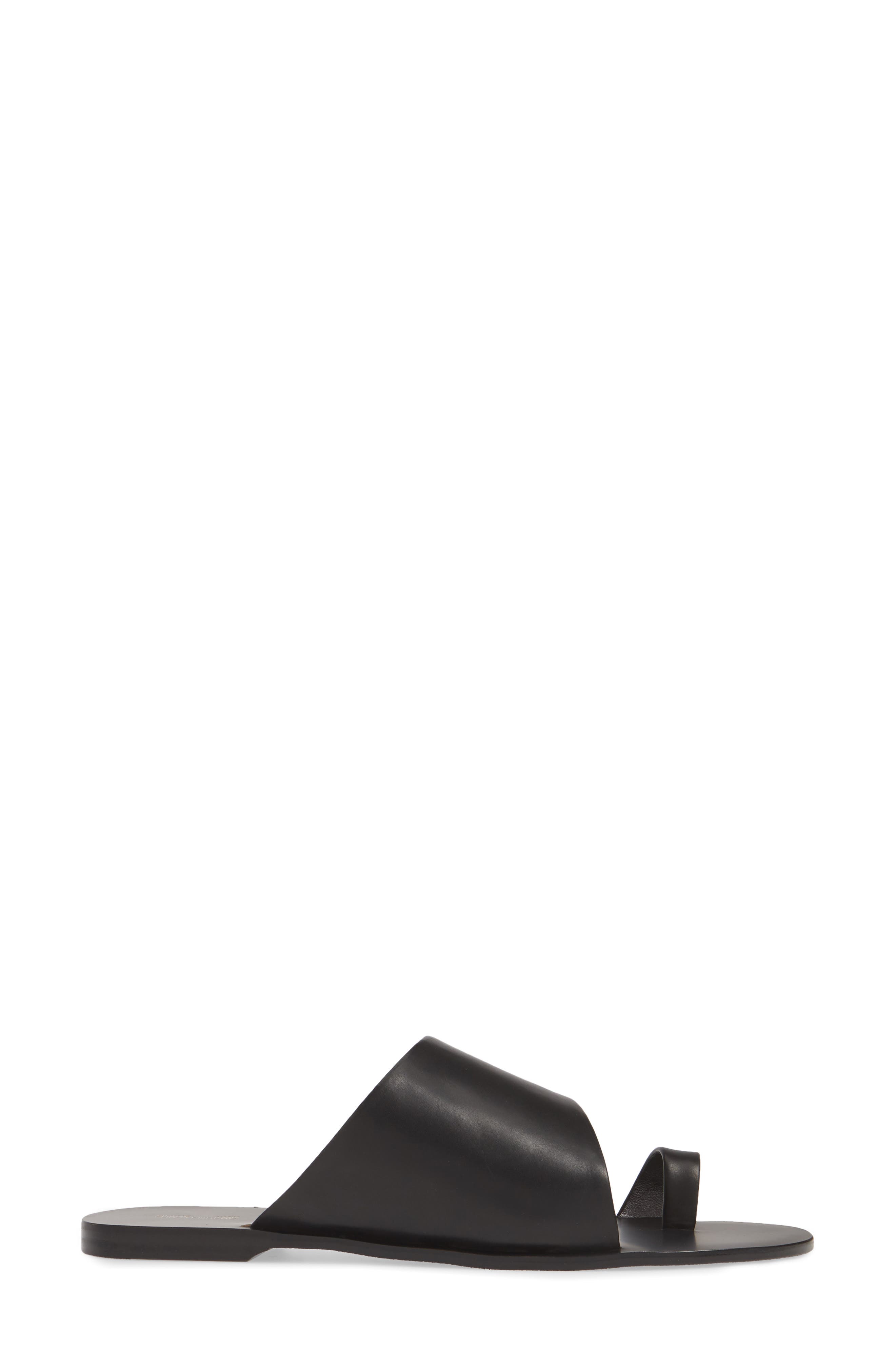 Diane von Furstenberg Brittany Asymmetrical Flat Sandal, Alternate, color, 