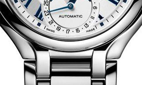 Longines Primaluna Moonphase Bracelet Watch, 34mm In Metallic