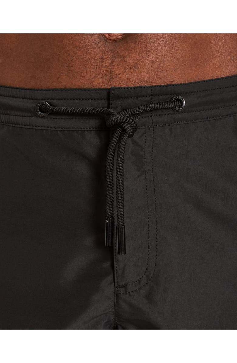 Orlebar Brown Bulldog Drawcord Mid-Length Lightweight Drawcord Swim Shorts, Alternate, color, Black