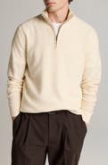 Vince Boiled Cashmere Quarter Zip Sweater