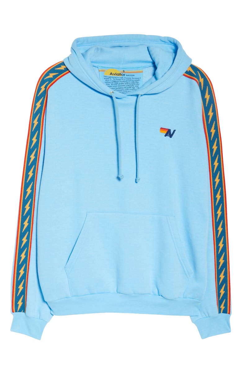 Aviator Nation Bolt Stripe Relaxed Fit Hoodie, Alternate, color, 