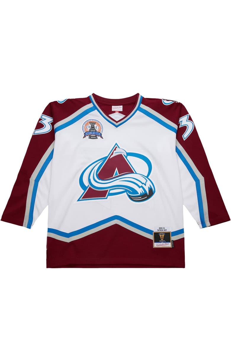 Mitchell & Ness Men's Patrick Roy White Colorado Avalanche 2000-01 Power Play Jersey, Alternate, color, White