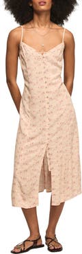 Lucky Brand Simone Floral Midi Slipdress
