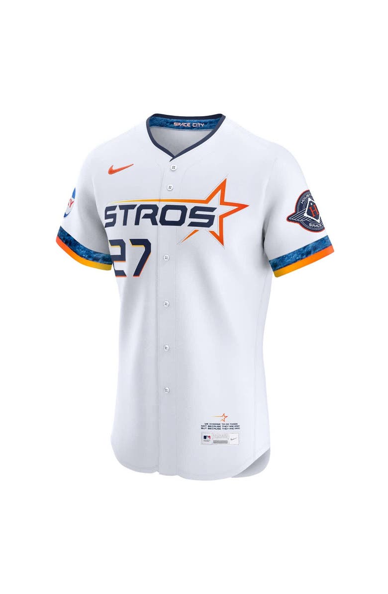 Nike Men's Nike Jose Altuve White Houston Astros 2025 City Connect Elite Player Jersey, Alternate, color, White