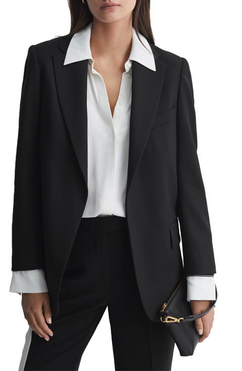 Alia Oversize Notch Lapel Blazer