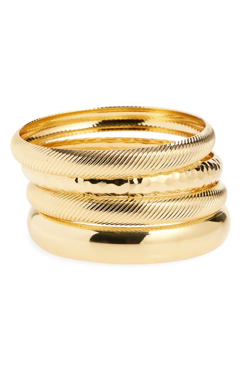 Set of 4 Bangle Bracelets