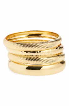 NATASHA Set of 4 Bangle Bracelets