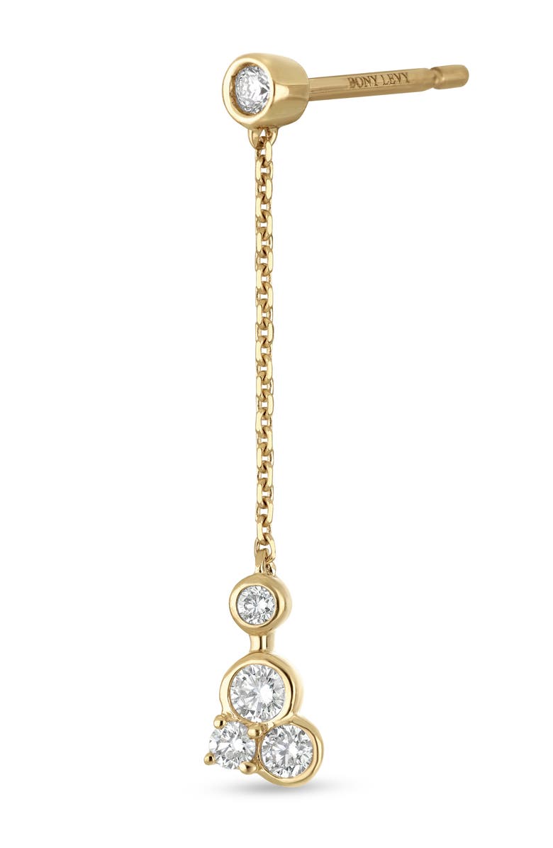 Bony Levy 18K Gold Monaco Diamond Chain Drop Earrings, Alternate, color, 