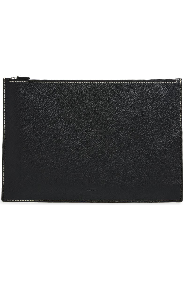 Lié Studio The Lilith Travel Pouchette, Main, color, Black Grosgrain
