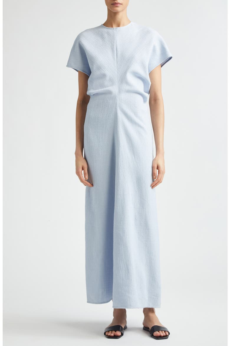Crinkle Texture Knit Maxi Dress, Main, color, SKY