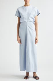 TOTEME Crinkle Texture Knit Maxi Dress