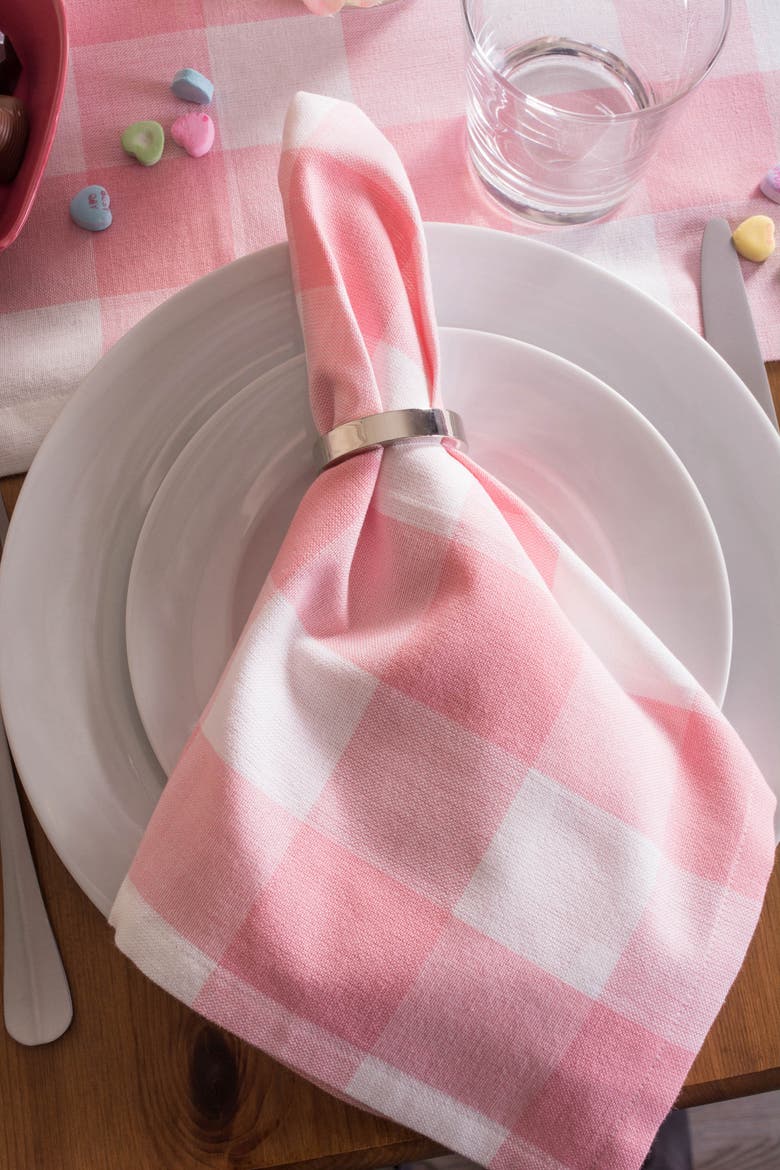 Buffalo Check Napkin Set/6, Alternate, color, Pink