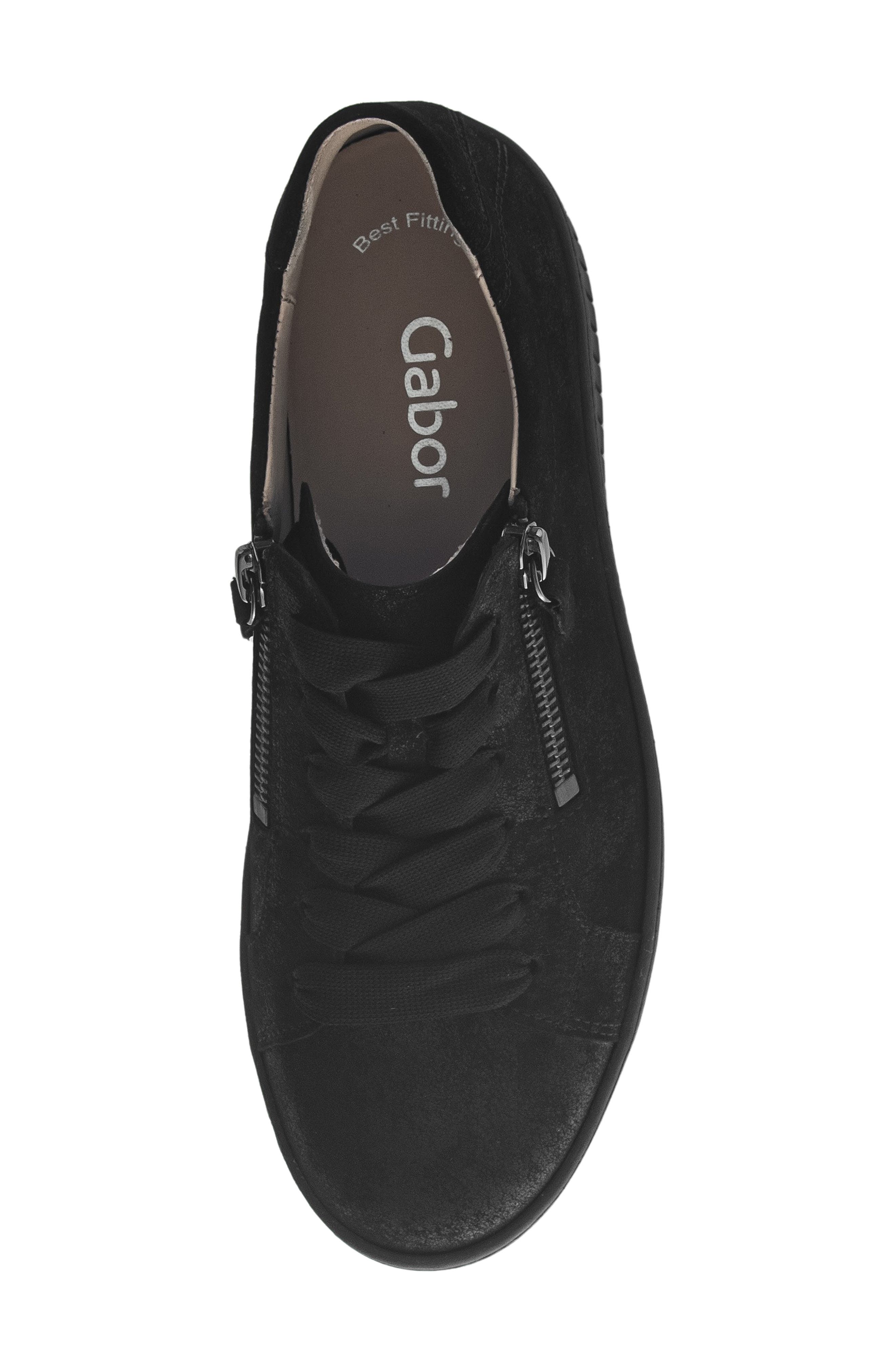 Gabor 63.334 Platform Sneaker, Alternate, color, Black