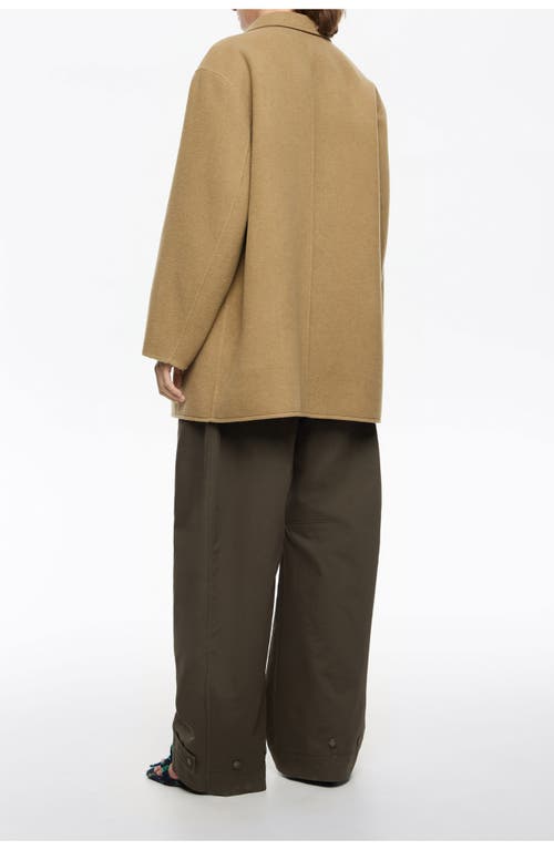 Bimba Y Lola Double-face Double-breasted Jacket In Brown