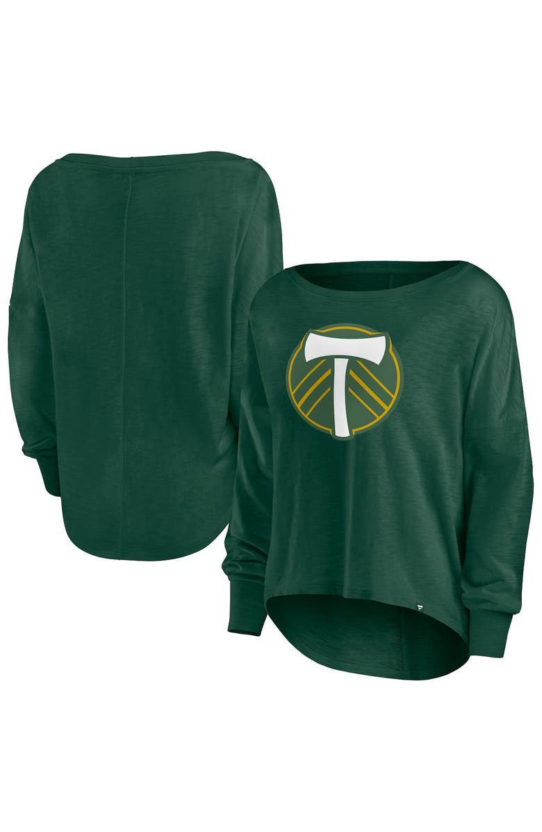 FANATICS Women's Fanatics Branded Green Portland Timbers Corner Kick Long Sleeve Fashion T-Shirt, Alternate, color,
