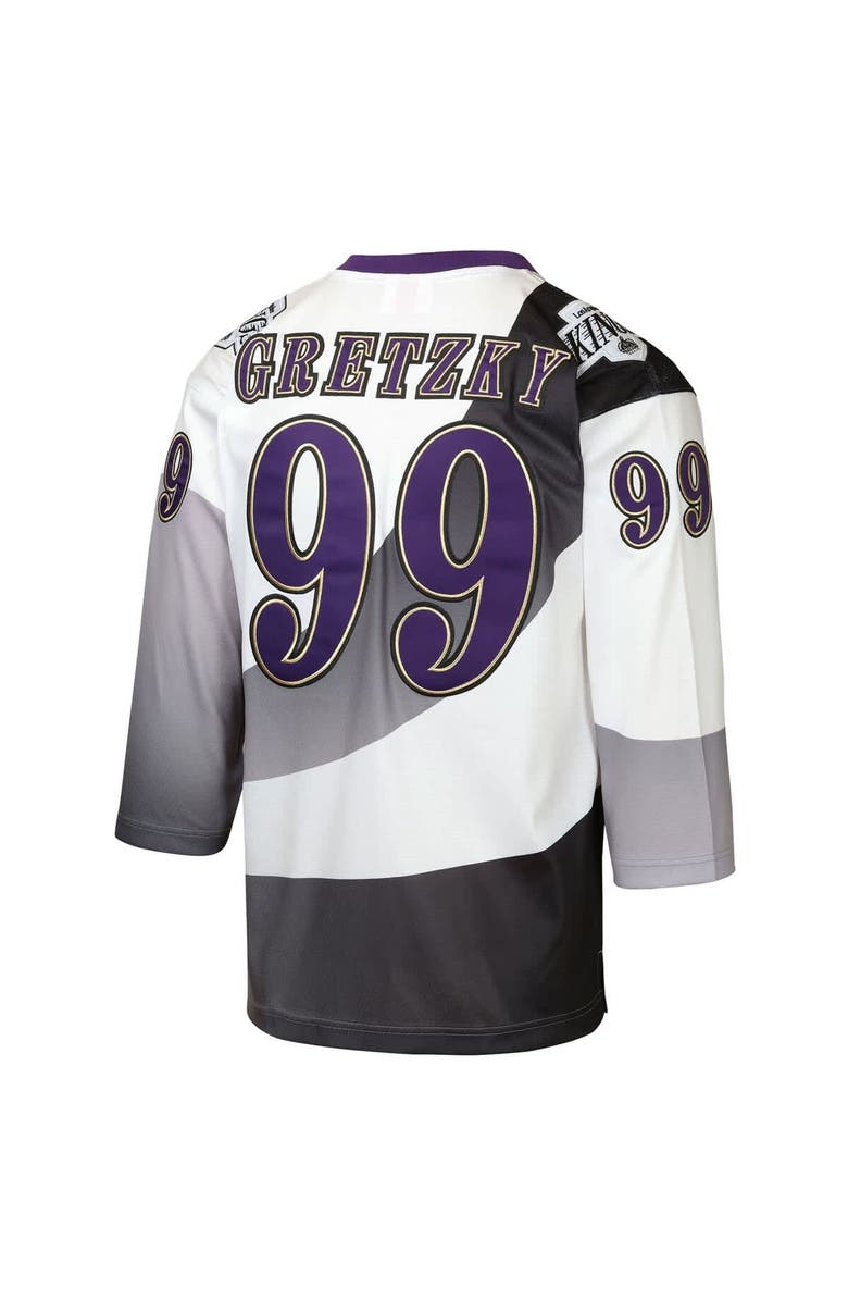 Mitchell & Ness Youth Mitchell & Ness Wayne Gretzky White Los Angeles Kings 1995/96 Power Play Throwback Alternate Player Jersey with Captain Patch, Alternate, color, White