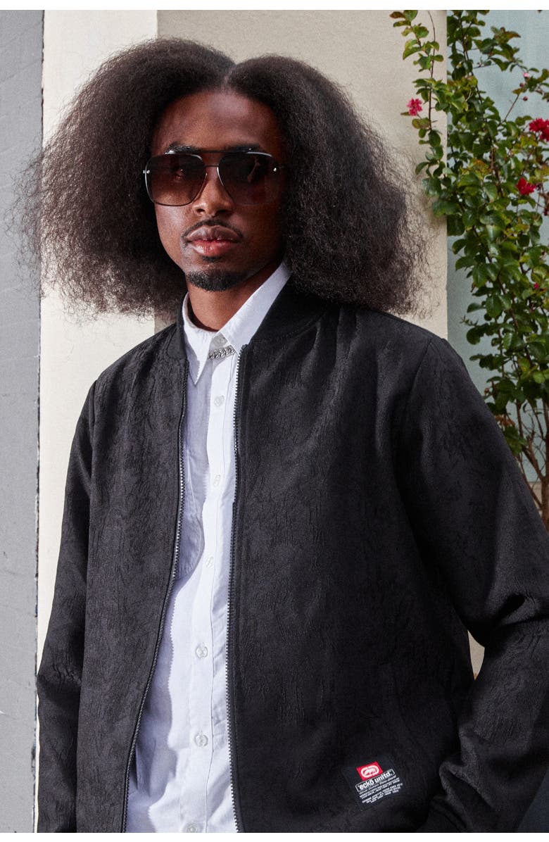 Ecko Unltd. Men's The Graffiti Stitch Jacket, Alternate, color, Black