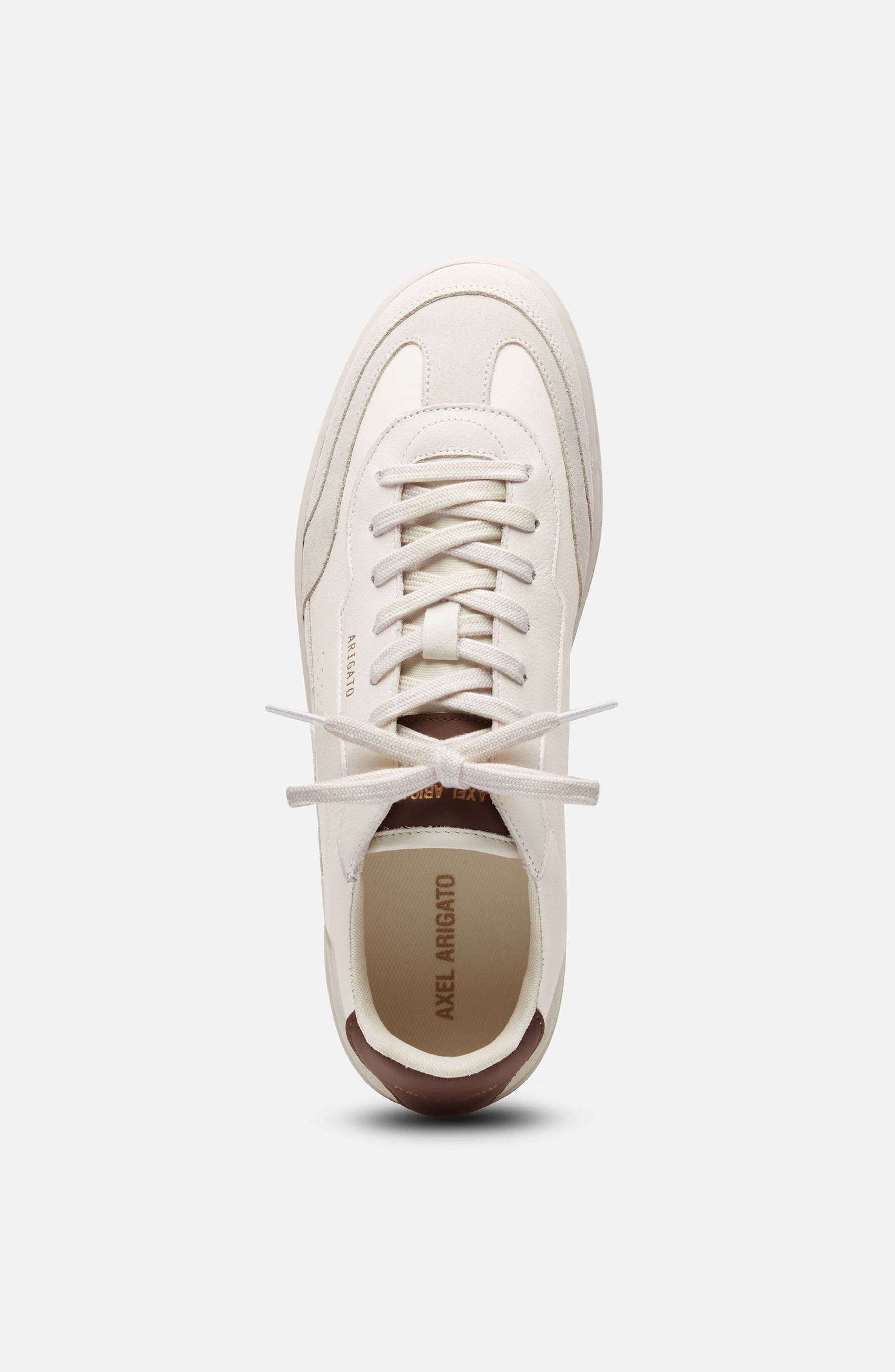 Dice T-Toe Leather Sneaker - Men's, Alternate, color, Light Beige/Brown