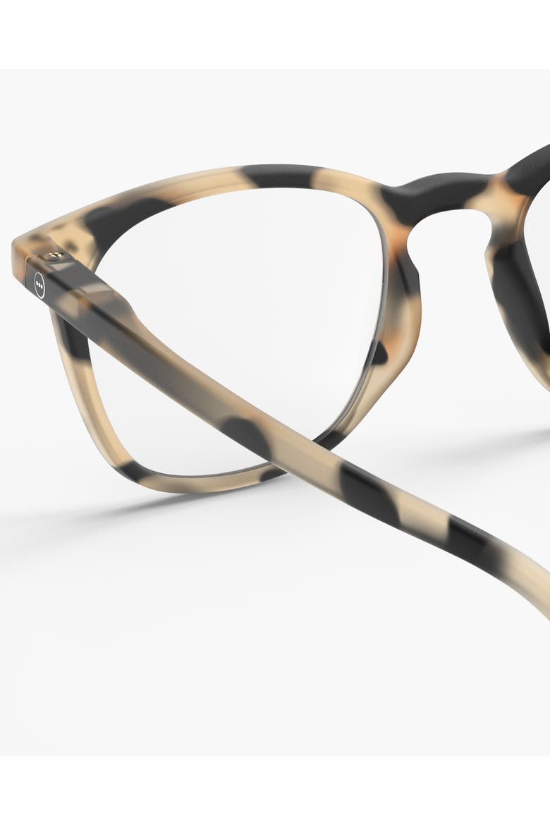 #E 49mm Trapeze Reading Glasses, Alternate, color, Light Tortoise
