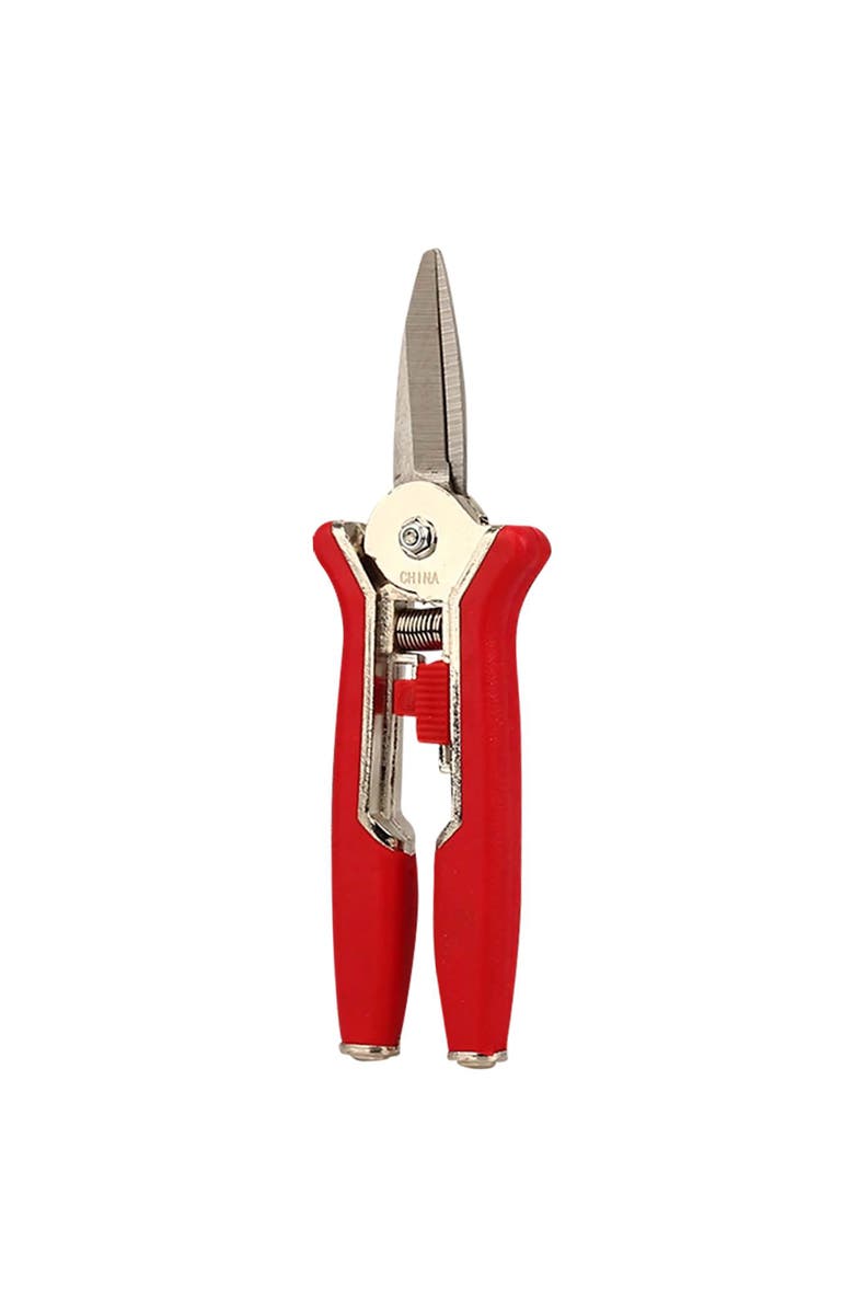 D&D Garden 6 Inch Floral Shears Sharp Blades, Comfort Grips, Trimming Tool, Plants, Alternate, color, Red