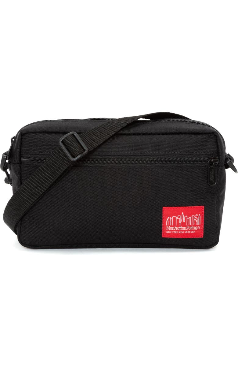 Manhattan Portage Jogger Crossbody Bag, Main, color, Black