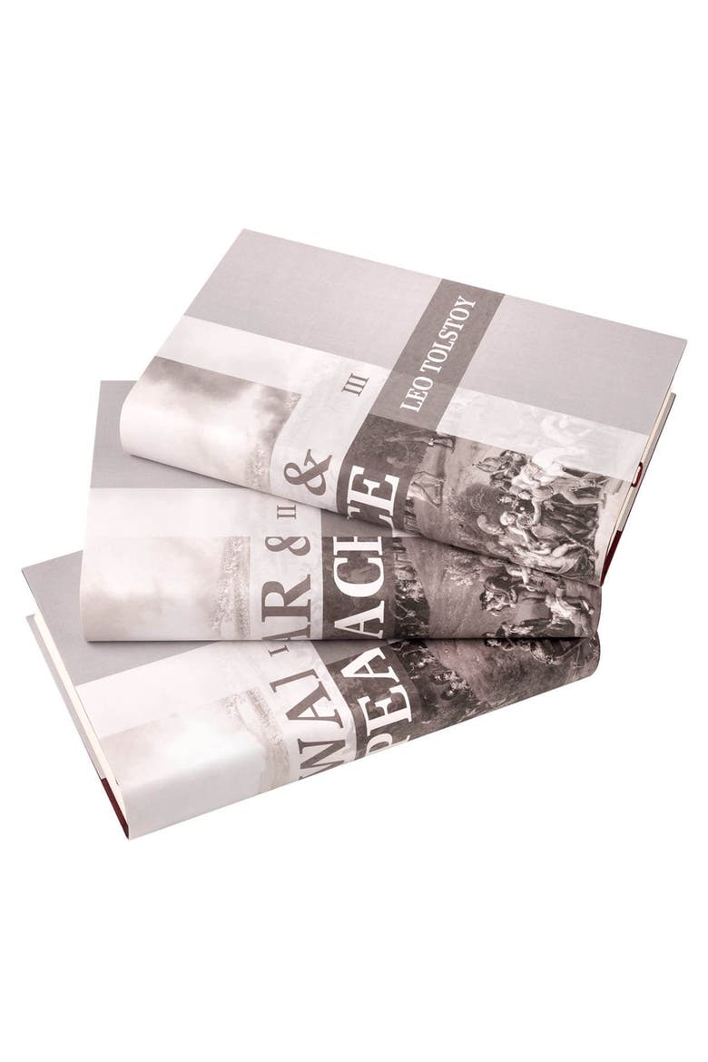 War and Peace Book Set, Alternate, color, Neutral
