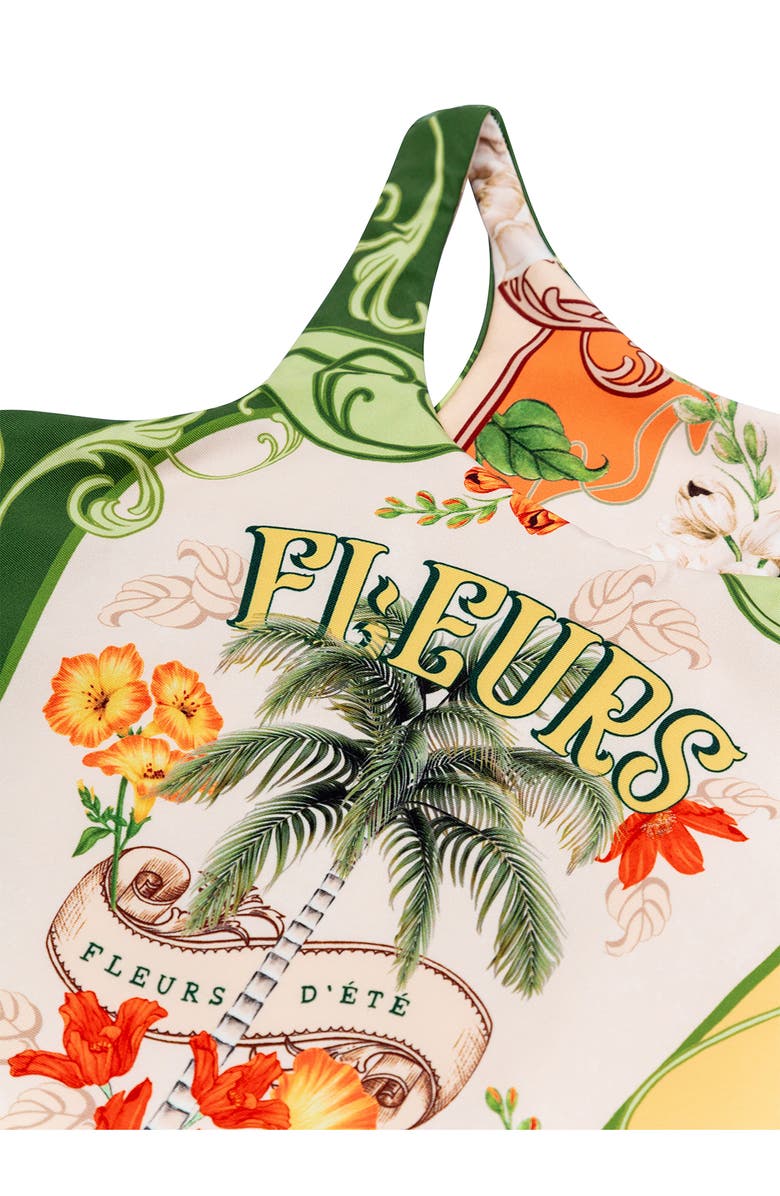 Agua Bendita Kids' Nate One-Piece Swimsuit, Alternate, color, Green