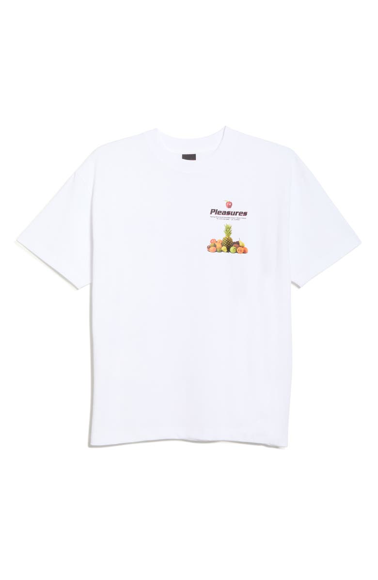 PLEASURES Delivery Cotton Graphic T-Shirt, Alternate, color, White