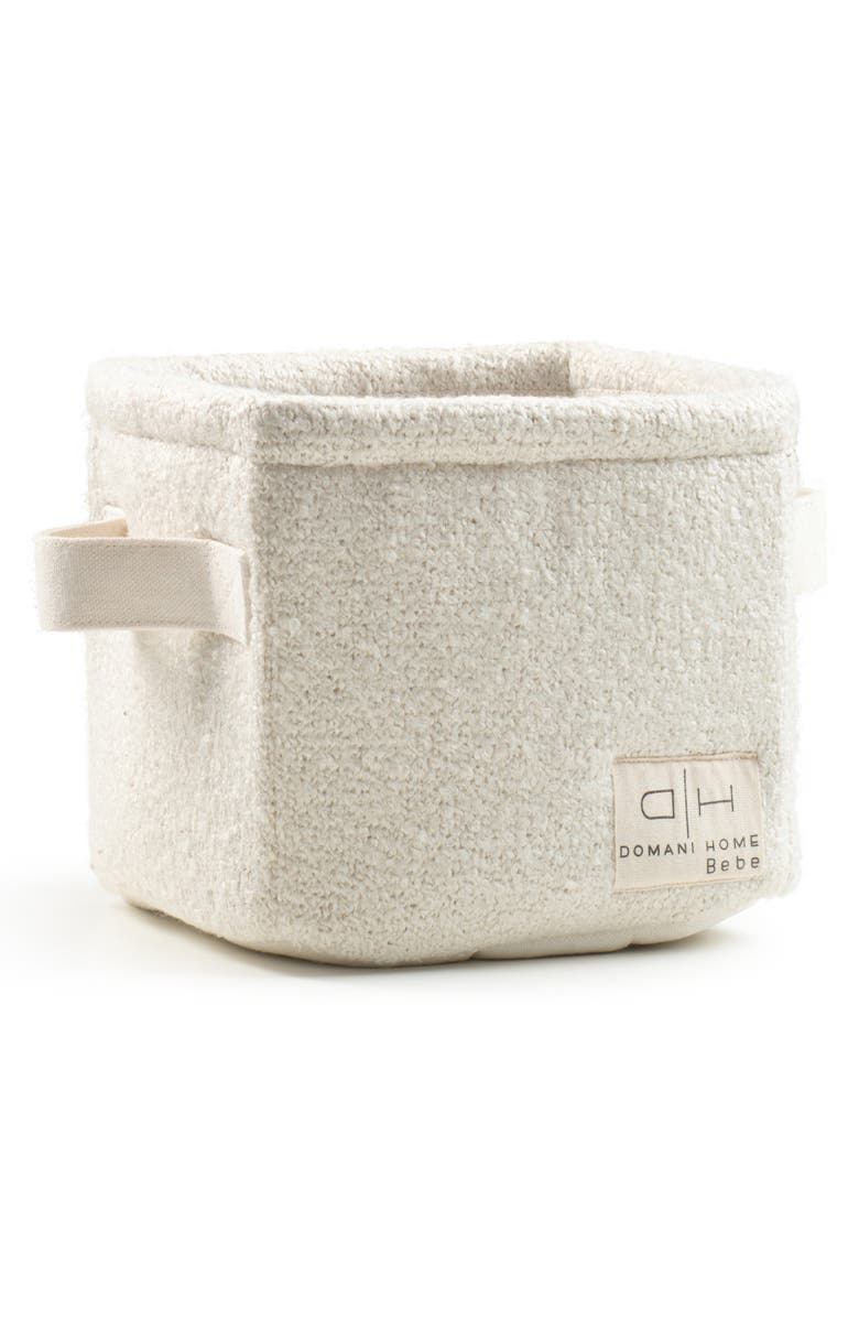 Domani Home Bouclé Basket, Main, color, Cream