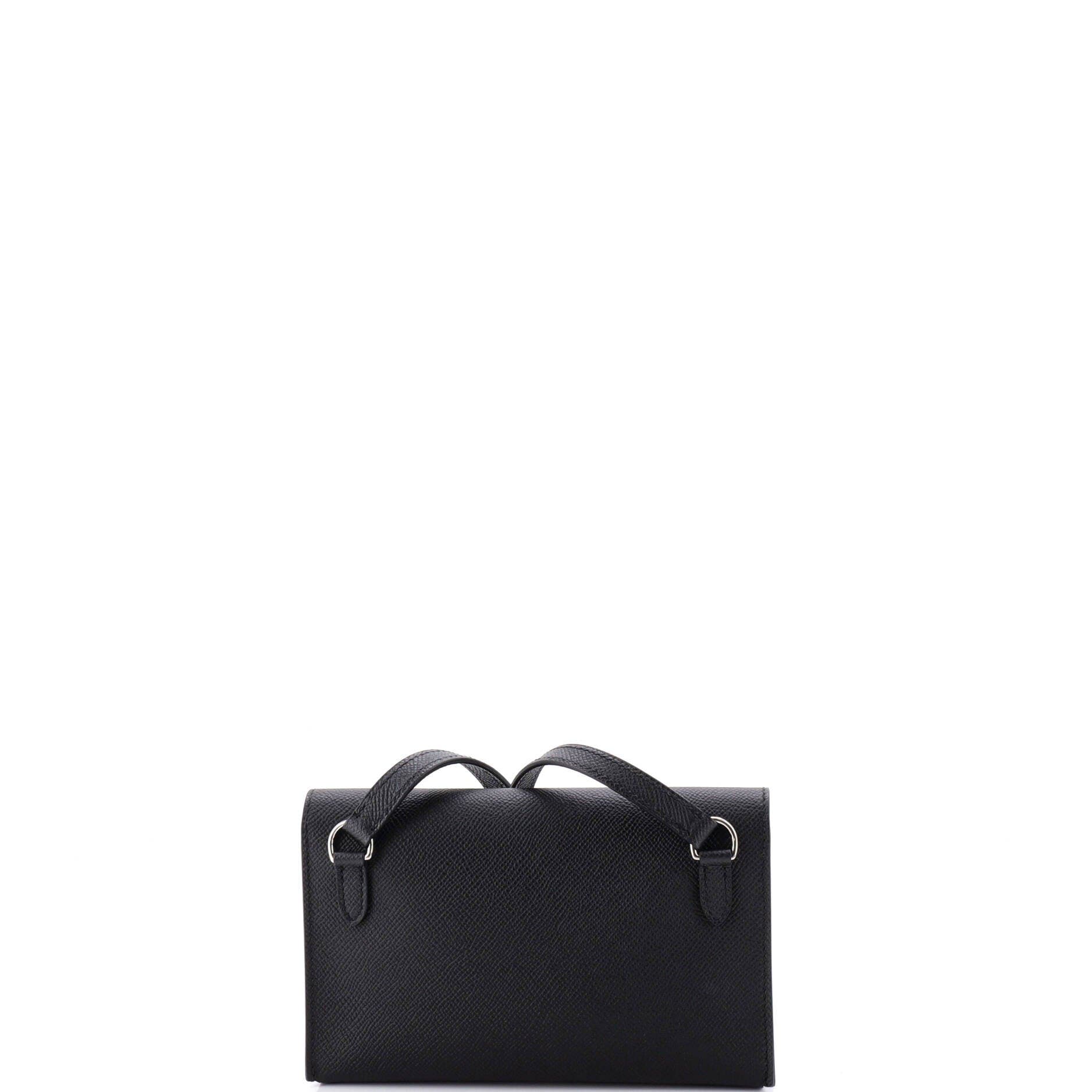 Hermesnap Wallet Bag Epsom, Alternate, color, Noir