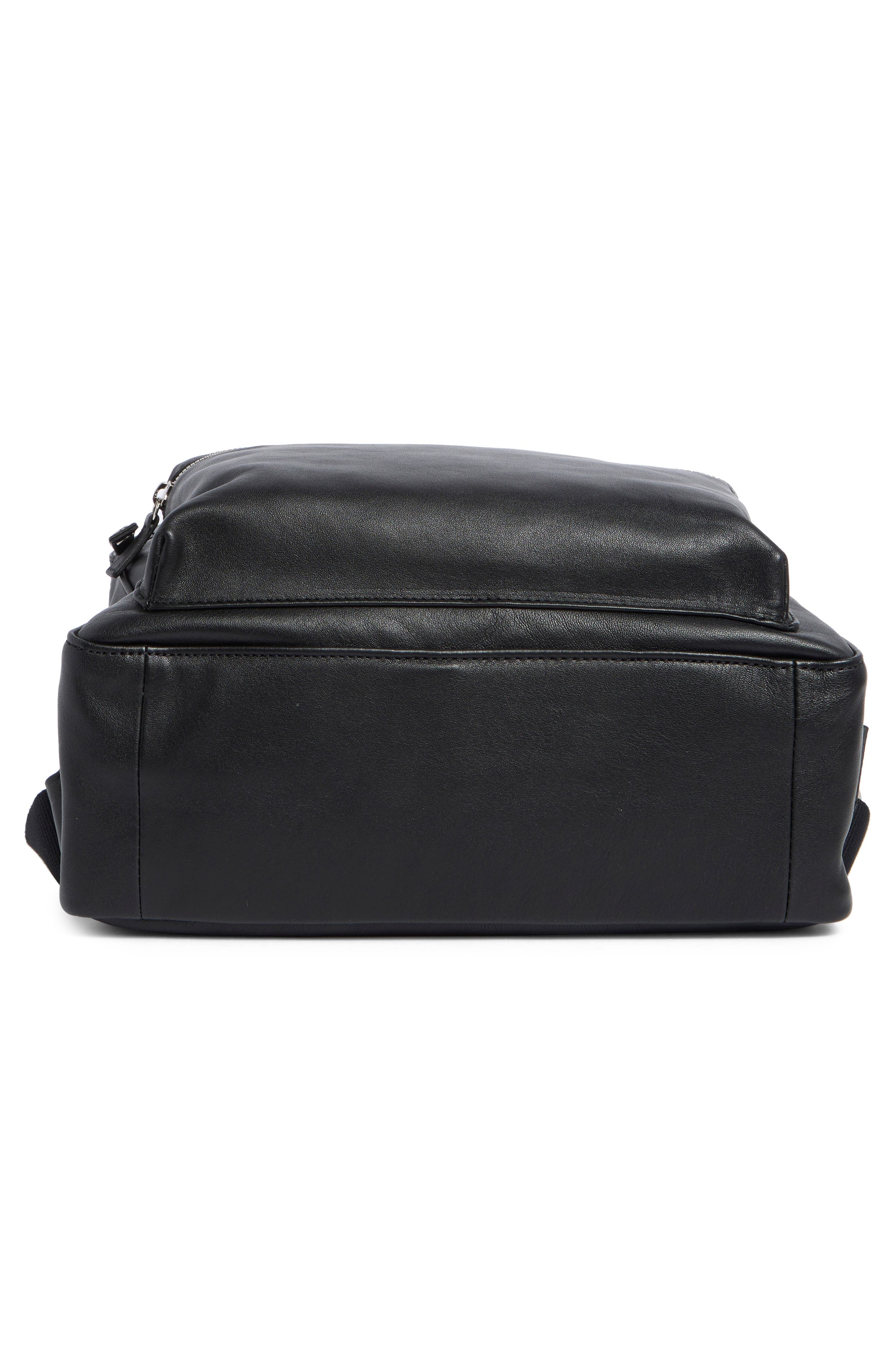 Parisis Leather Backpack, Alternate, color, BLACK