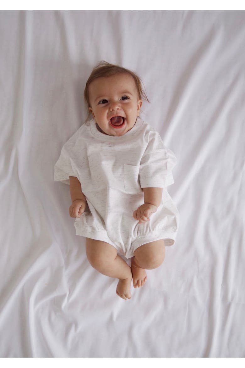 Cory Pocket Romper, Alternate, color, Heather Grey