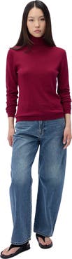 GOBI Mongolian Cashmere Cashmere Silk Turtleneck Sweater
