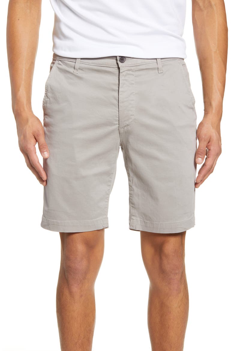 Wanderer Modern Slim Fit Shorts, Main, color, FLORENCE FOG