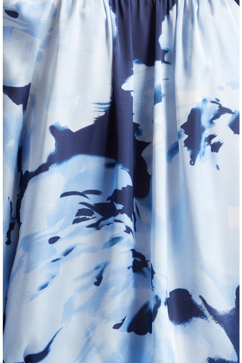 Aria Floral Top, Alternate, color, SPRING NAVY WATERCOLOR