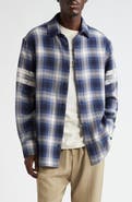 Golden Goose Journey Nolwenn Plaid Button-Up Overshirt
