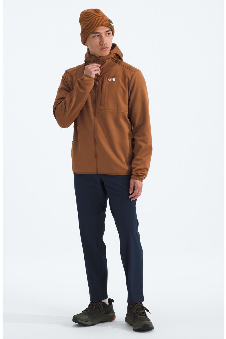 Performance Fleece Zip Hoodie, Alternate, color, BURNT UMBER