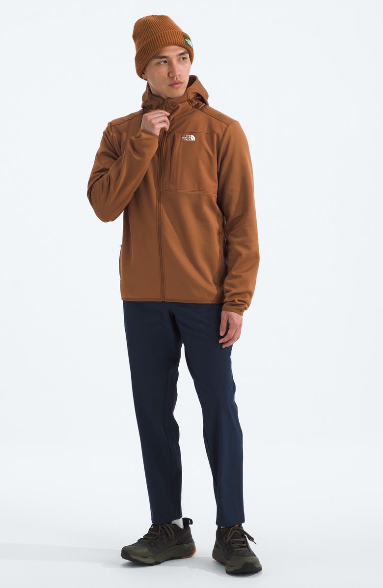 The North Face Performance Fleece Zip Hoodie, Alternate, color, Burnt Umber