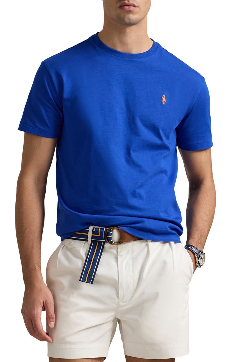 Polo Ralph Lauren Embroidered Short Sleeve Jersey T-Shirt, Main, color, 