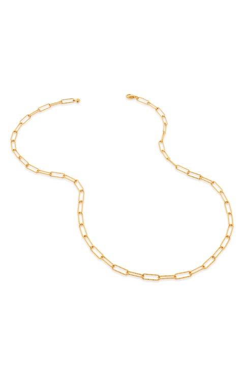 Alta Textured Chain Link Necklace