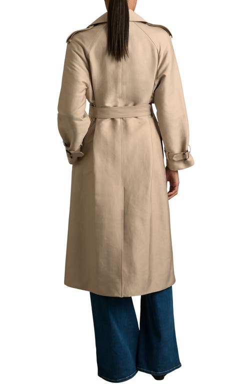 Shop Reiss August Trench Coat In Neutral