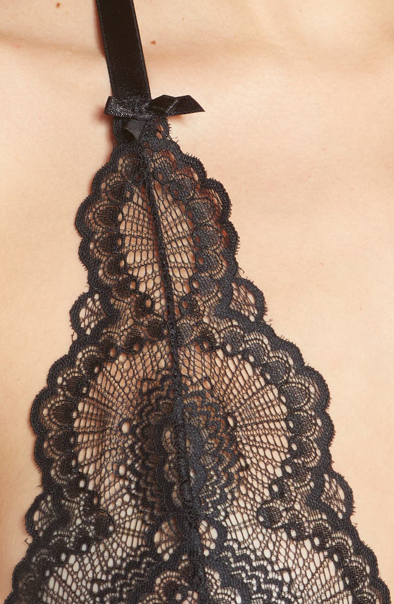 Oh La La Cheri Alessa Lace Thong Teddy, Alternate, color, 