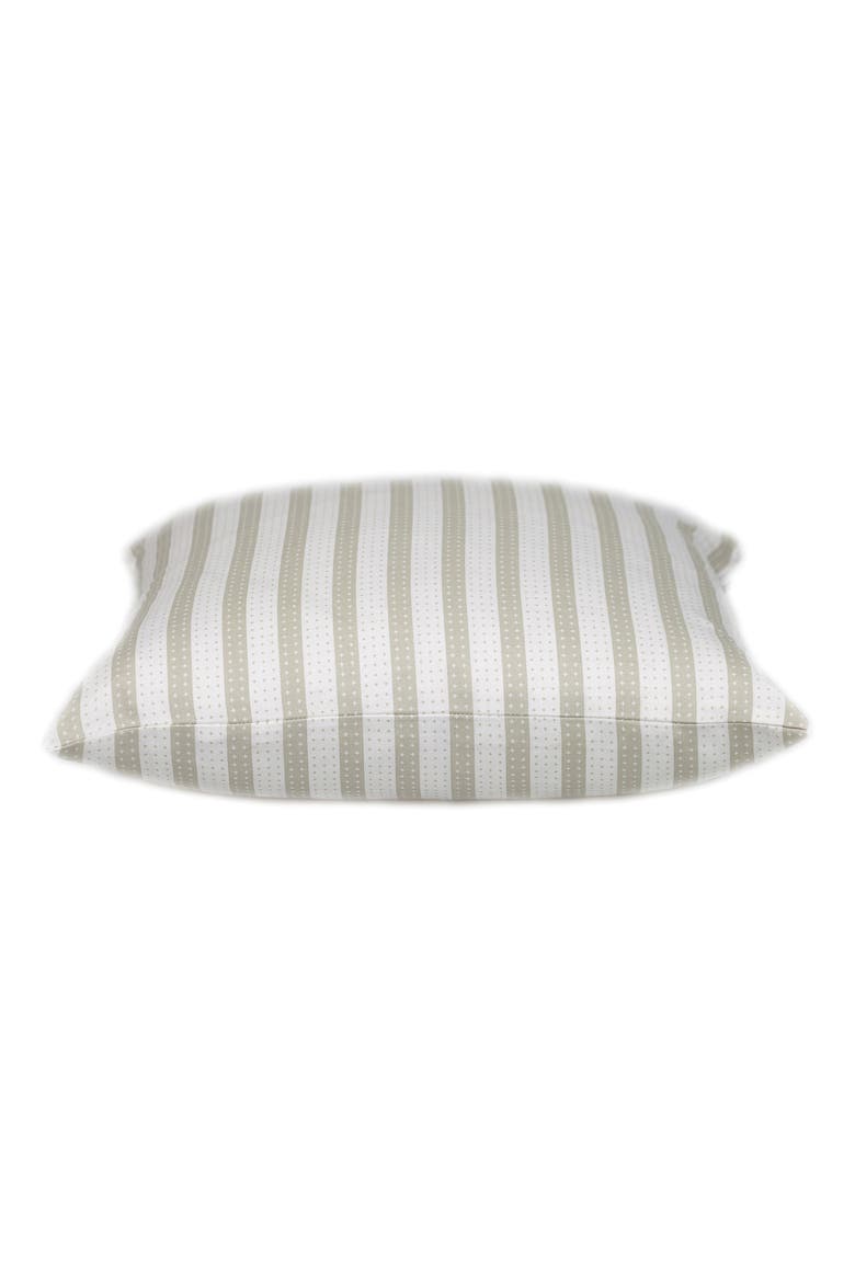 Stripe Textured Cotton Pillow, Alternate, color, WHITE