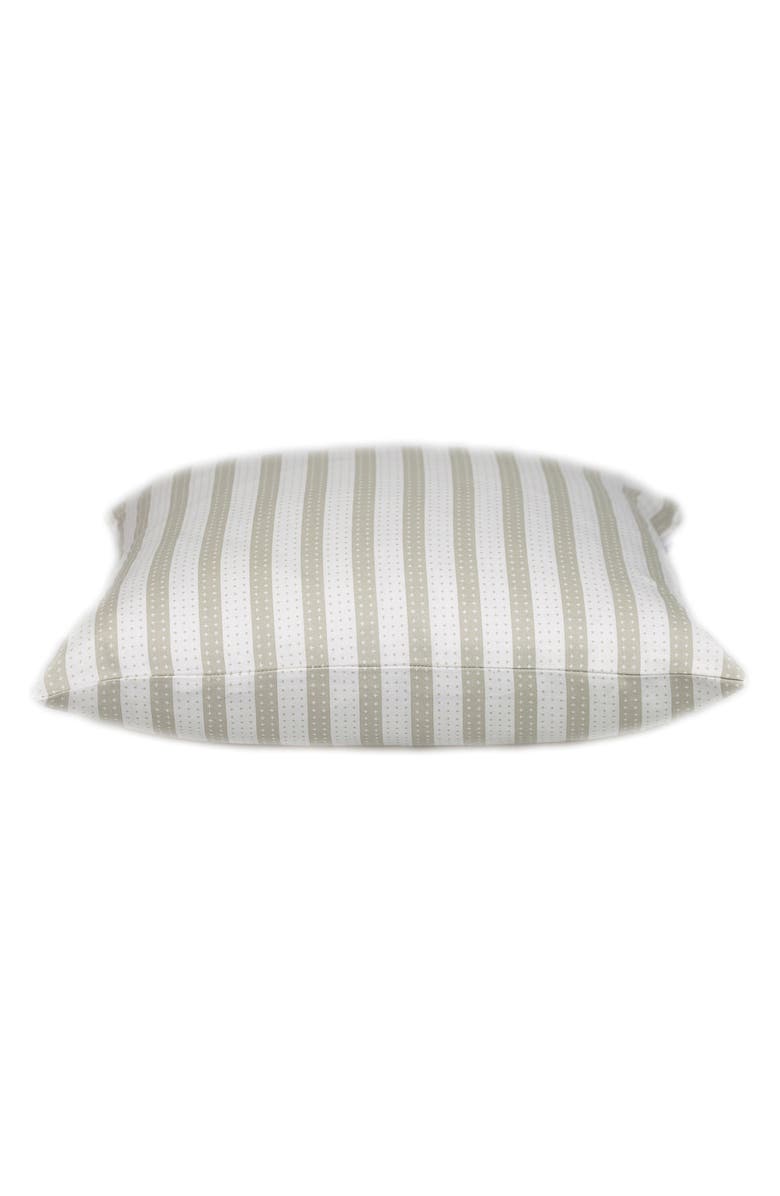 PARKLAND COLLECTION Stripe Textured Cotton Pillow, Alternate, color, White