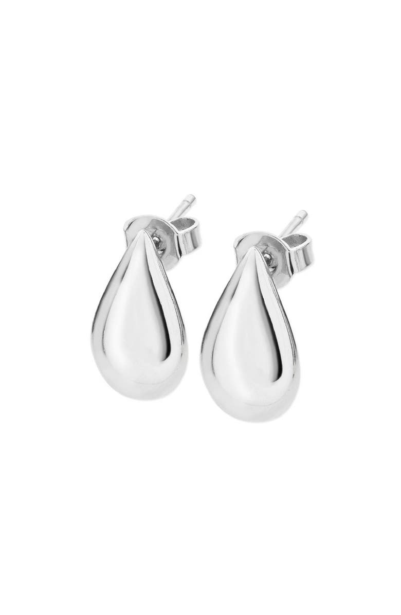 Lucy Quartermaine Large Tear Drop Studs, Main, color, Sterling Silver