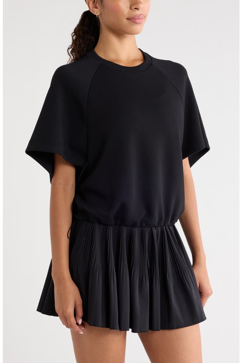 Soft Luxe Raglan Sleeve T-Shirt, Alternate, color, BLACK