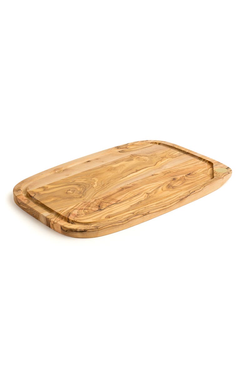 Berard Nerro Olivewood Chopping Board, 15.75 x 11.42 x 0.71 Inch, Main, color, Brown
